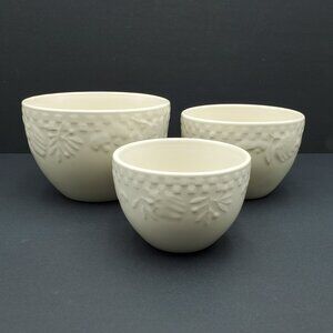 Signature Housewares Home Grown White All Purpose Bowls Ivory Nesting Bowls